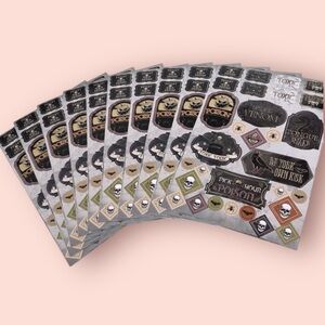 3/$10 🎃 Stickers for Bottles 300ct Label Poison Toxic Horror Potion Halloween